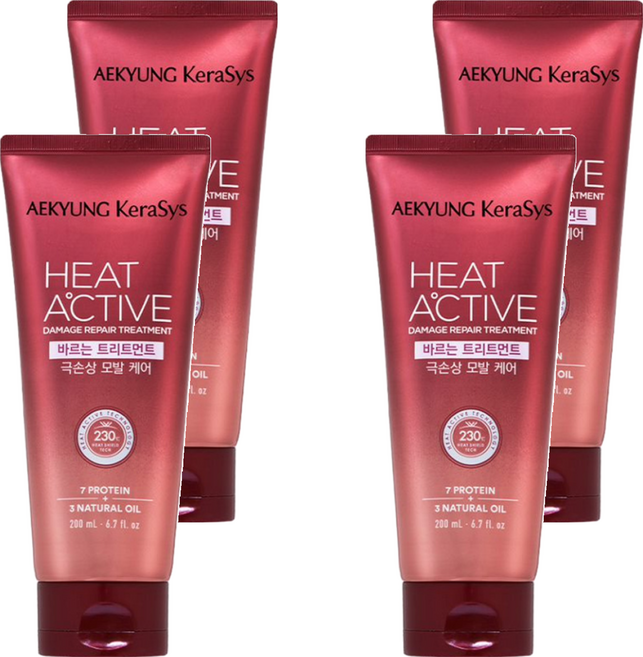 KERASYS 可瑞絲 Heat Active 熱活極度損傷吹整精華, 200ml, 4條