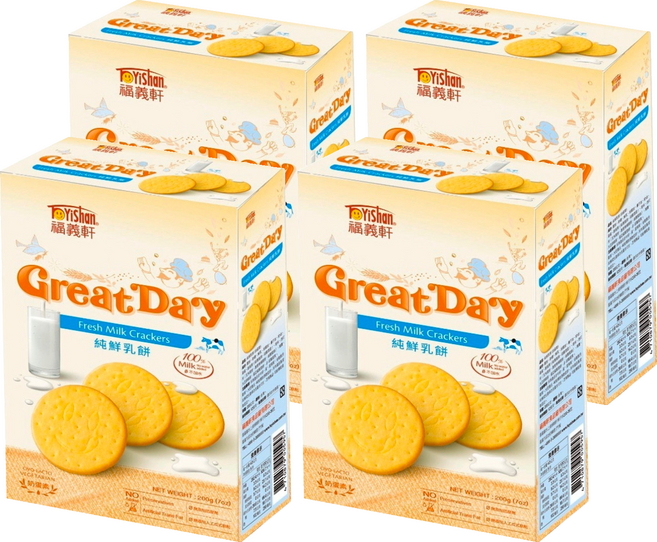福義軒 純鮮乳餅, 200g, 4盒
