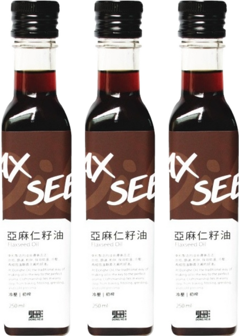 東和製油 亞麻仁籽油, 250ml, 3瓶