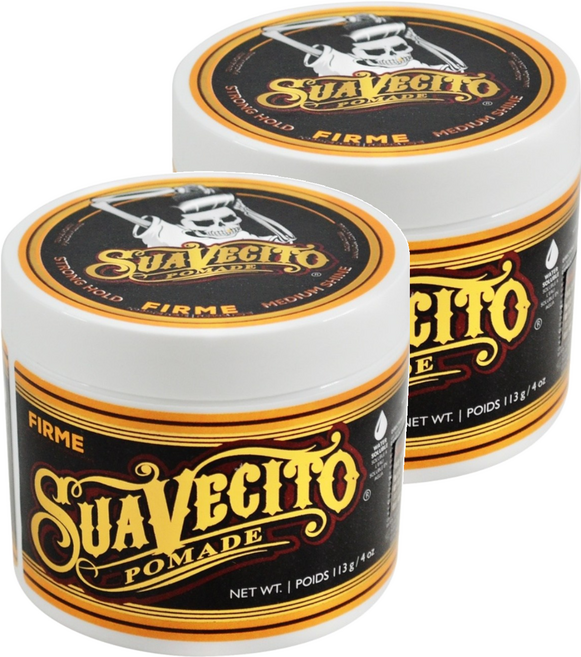SUAVECITO 骷髏頭 水洗式髮油 加強款, 113g, 2罐