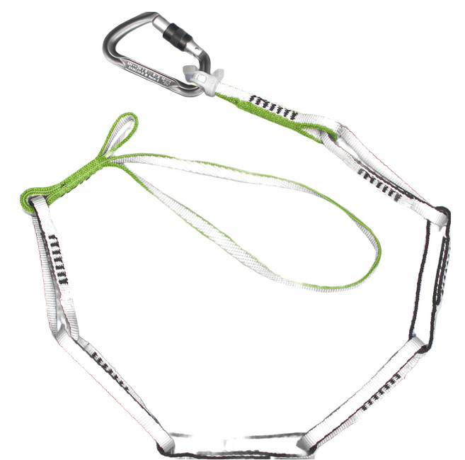 rock empire Flexi Chain dyneema環式繩鍊 8個圈, 綠色 + 白色 + 黑色