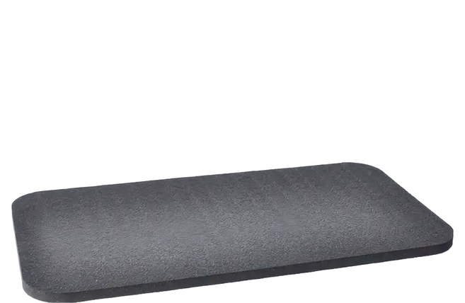 Lotus COZY FITNESS SERIES 台製增厚高彈止滑 TPE支撐輔助墊 400g, 曜岩黑灰, 1個