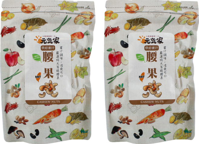 元氣家 烘焙蜜汁腰果, 200g, 2包