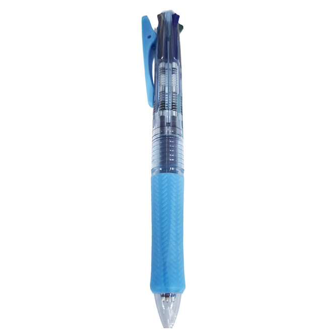 PILOT 百樂 0.7四色輕油筆百樂BKAB45F-CSL, 淺藍, 1支