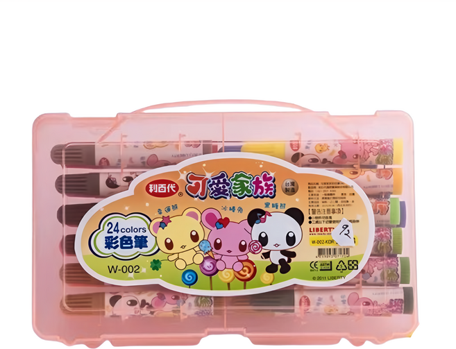 LIBERTY 利百代 可愛家族彩色筆, 24色, 1盒