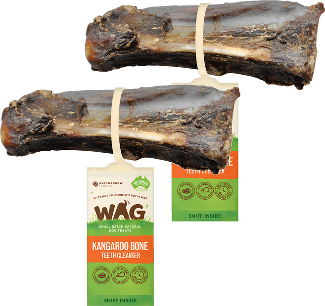 WAG 天然澳 袋鼠潔牙骨頭, 袋鼠, 100g, 2個