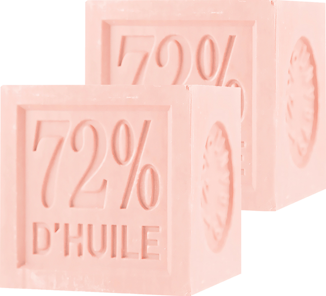 Theophile Berthon 台灣公司貨 馬賽皂 玫瑰 72%植物油經典配方 法國原裝進口 溫和潔淨, 300g, 2個