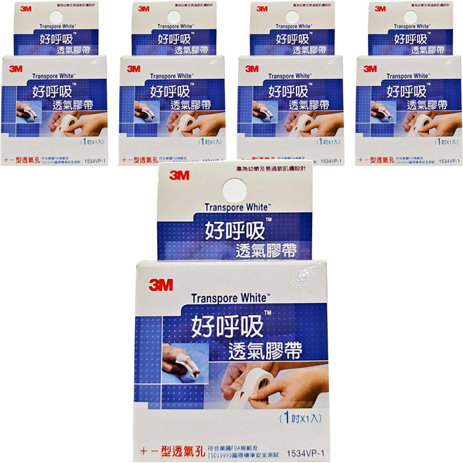 3M 好呼吸透氣膠帶 1吋, 5盒