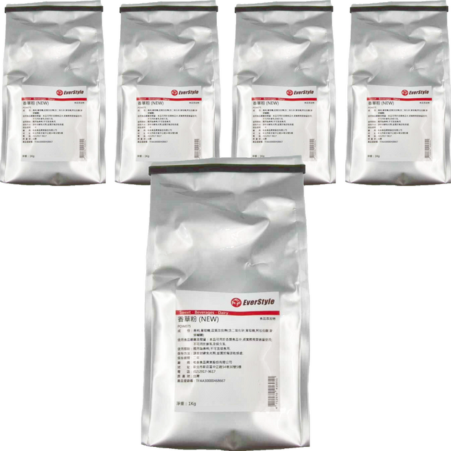 EverStyle 柏泰 香草粉NEW, 1kg, 5包