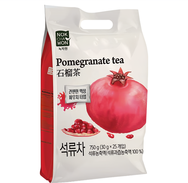 NOKCHAWON 綠茶園 石榴茶, 25包, 30g, 1袋
