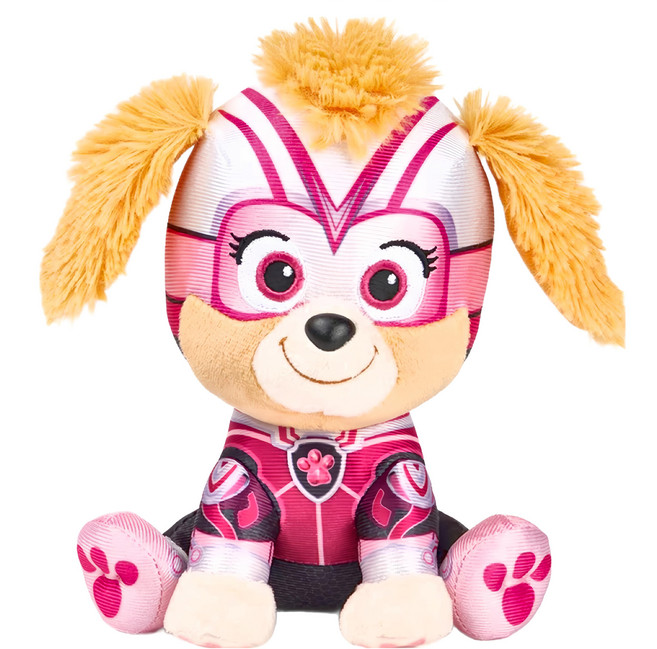 PAW PATROL 汪汪隊立大功 毛絨玩偶系列 叢林狗狗, 15cm, 天天 粉色, 1個