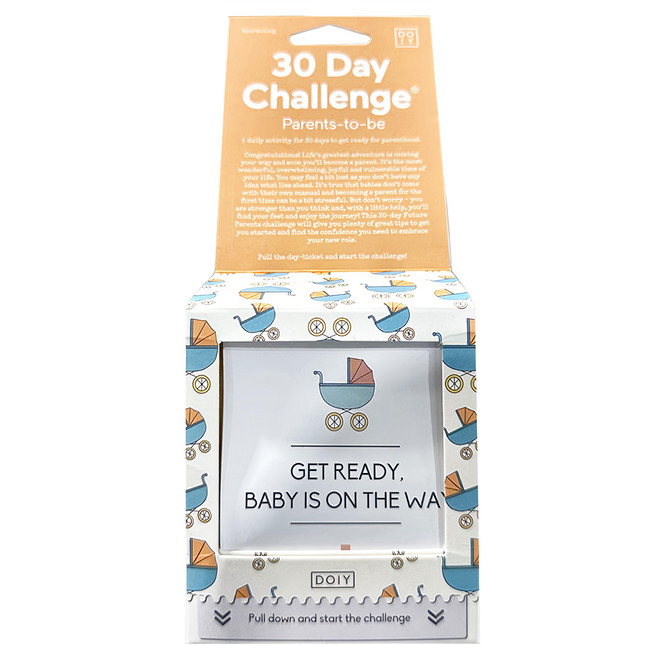 DOIY 30 Day Challenge Parents to be Get Ready Baby Is On The Way 新手爸媽三十天, 混和顏色, 30入, 1個