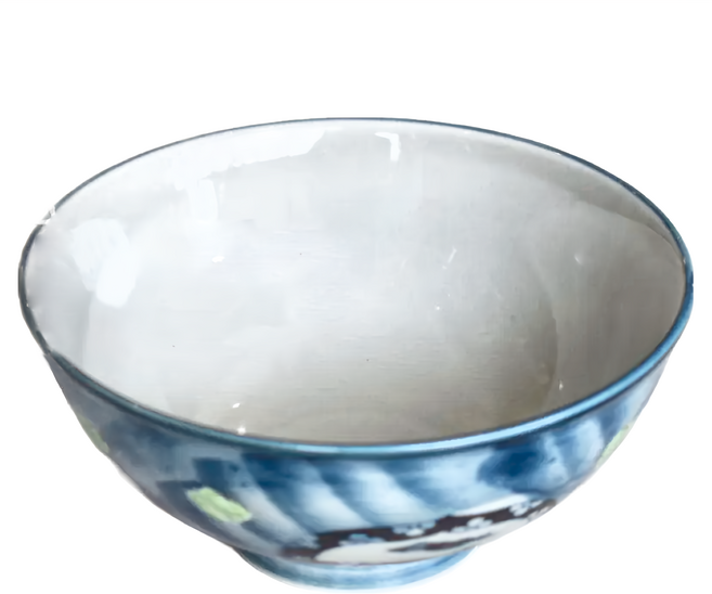 佐和陶瓷大平碗-日本製 手繪山水 13cm 湯碗 1個 XL12034-14