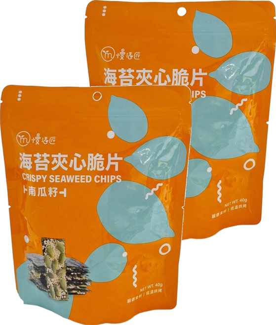 mysa 慢活匠 海苔夾心脆片 南瓜籽, 40g, 2包