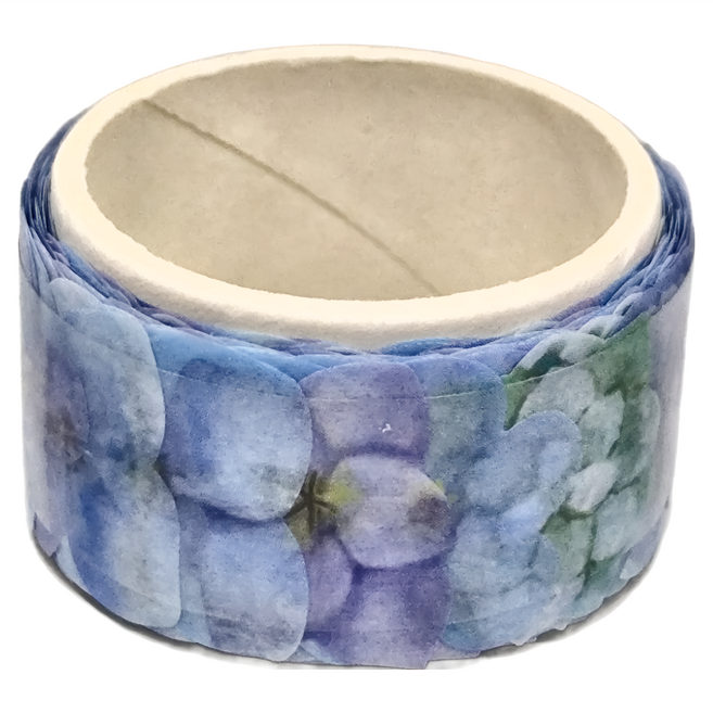 YEEHYUN 花系列 紙膠帶, 藍色, 150個