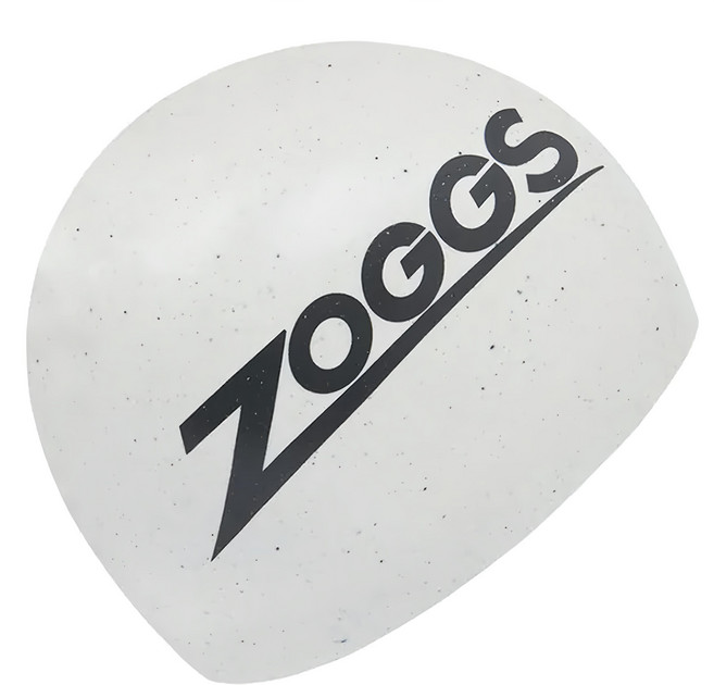 ZOGGS 超彈性環保矽膠泳帽, 白, 1個