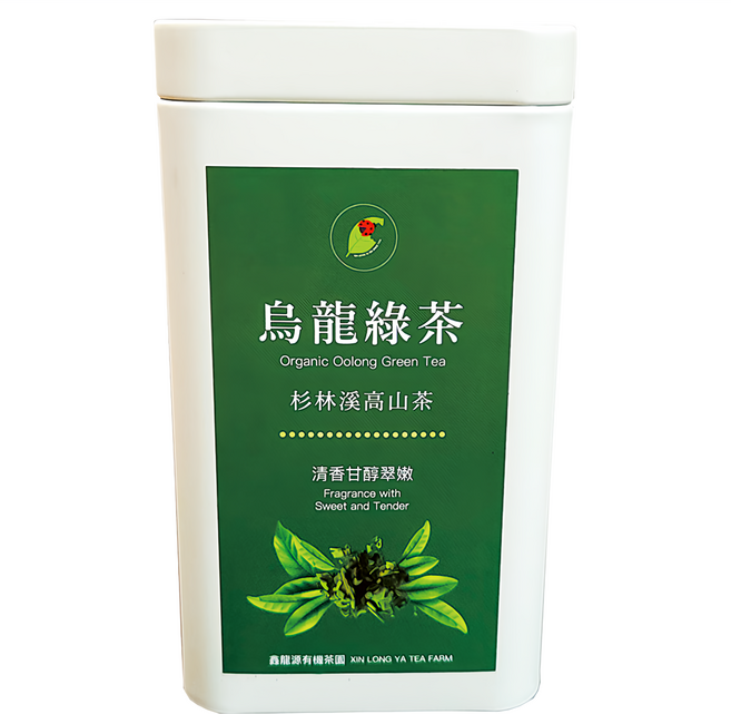 龍源茶品 鑫龍源 杉林溪清香甘醇翠嫩烏龍綠茶葉 附提袋, 1罐, 50g, 1入