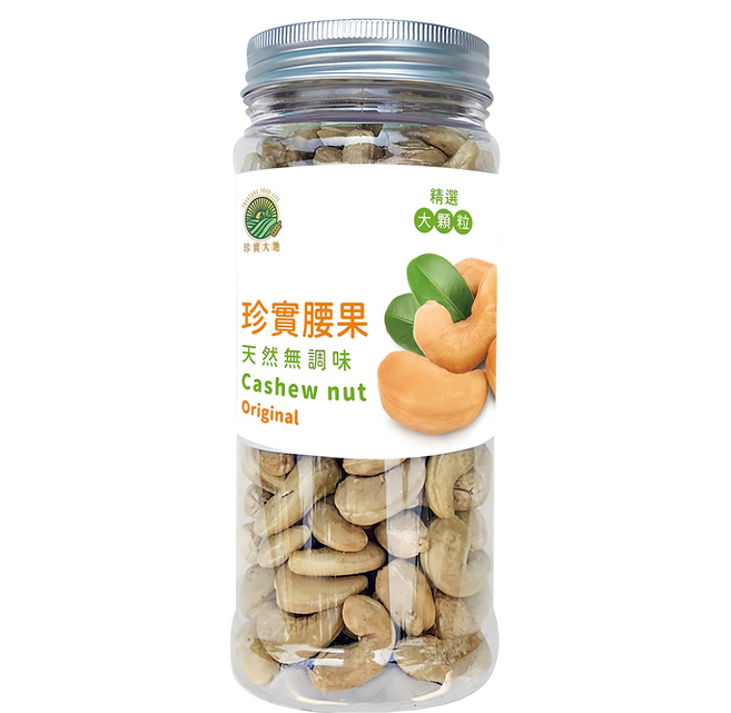 珍實大地 珍實腰果 天然無調味 精選大顆粒, 250g, 1罐