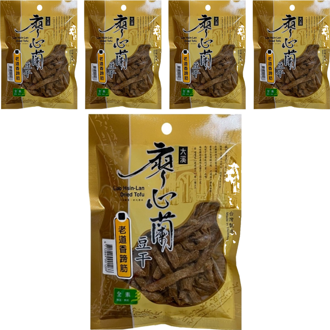 大溪廖心蘭豆干 老道香蹄筋, 70g, 5包