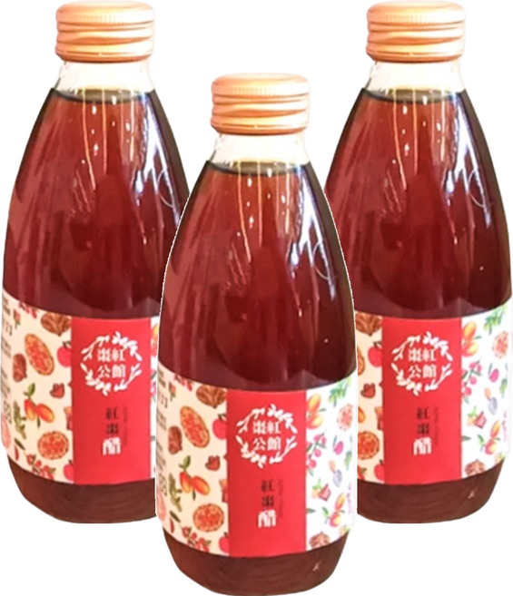 公館鄉農會 紅棗水新鮮飲, 250ml, 3瓶
