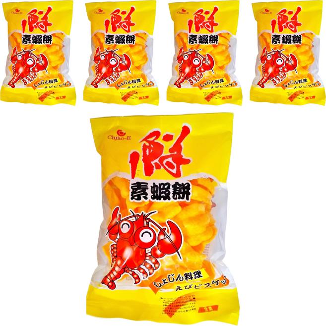 Chiao-E 巧益 素蝦餅, 80g, 5包