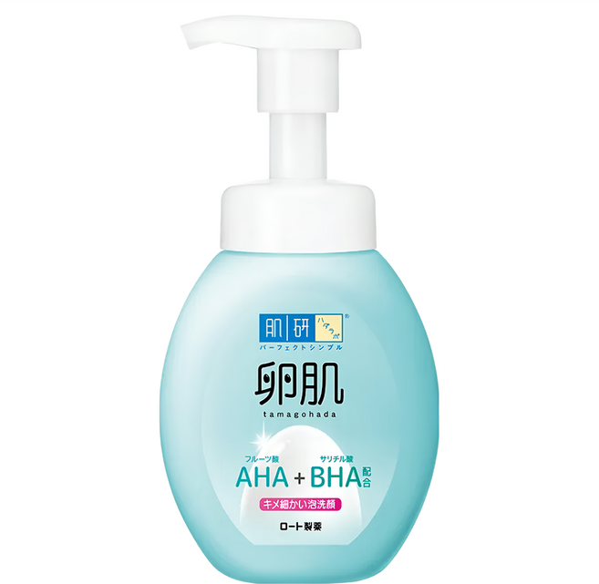 HADALABO 肌研 台灣公司貨 卵肌去角質泡洗顏 按壓瓶, 160ml, 1瓶