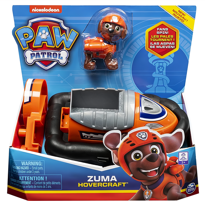 SPIN MASTER PAW PATROL 汪汪隊立大功 大型救援車基本車輛組 239g, 路馬+氣墊船, 1盒