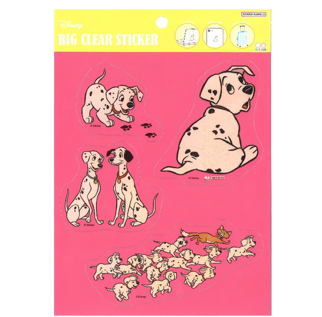 sun-star Disney 透明貼紙套組 180 x 148 x 0.3mm 6.5g, 101忠狗, 1包