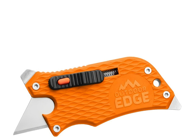 OUTDOOR EDGE SLIDEWINDER 滑動式短刀多功能EDC工具附背夾 OEDSWK-30C 42.5g 橘色, 1個