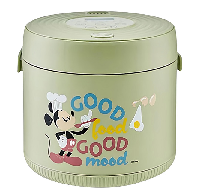 MICKEY MOUSE 米奇 米奇系列 智能妙廚飯鍋 2L 400W 不沾塗層 MK-CD2160 綠色 電磁感應 有蓋 可拆式內鍋蓋 4級能源效率 24cm 量杯 + 內鍋 + 飯匙 + 電源線
