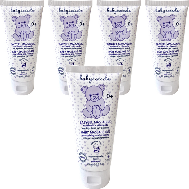 babycoccole 寶貝可可麗 寶寶舒緩護膚按摩膠, 75ml, 5條