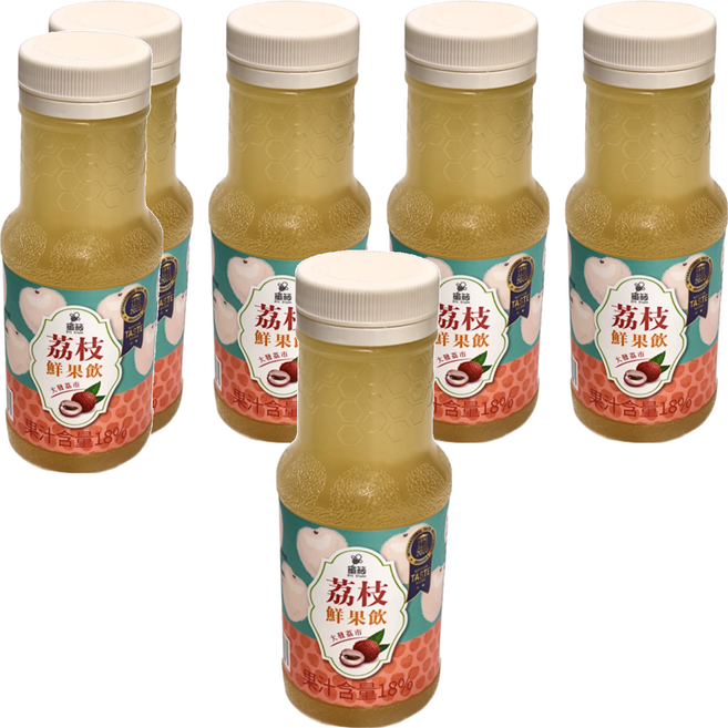 Bit Siunn 蜜箱 蜂巢氏 荔枝鮮果飲, 350ml, 6瓶