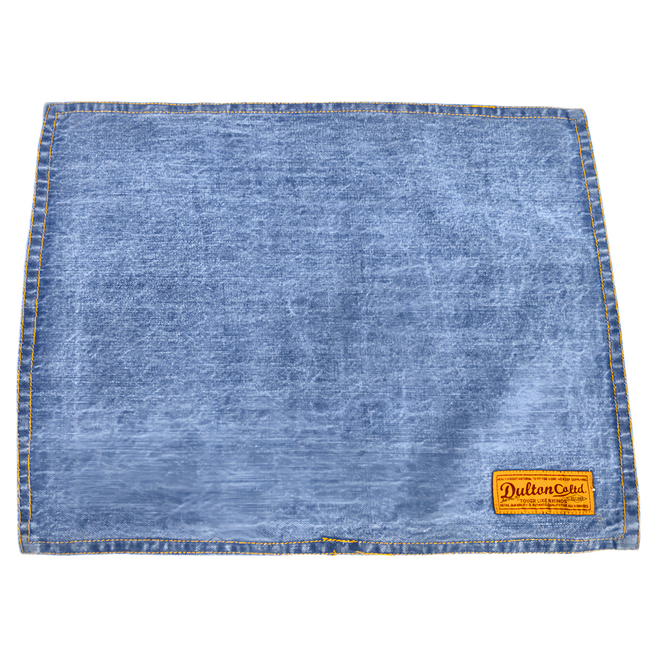 DULTON 100%印度棉 餐桌墊 餐墊 G619-827WDM, 淺藍牛仔, 45 x 30cm, 1個