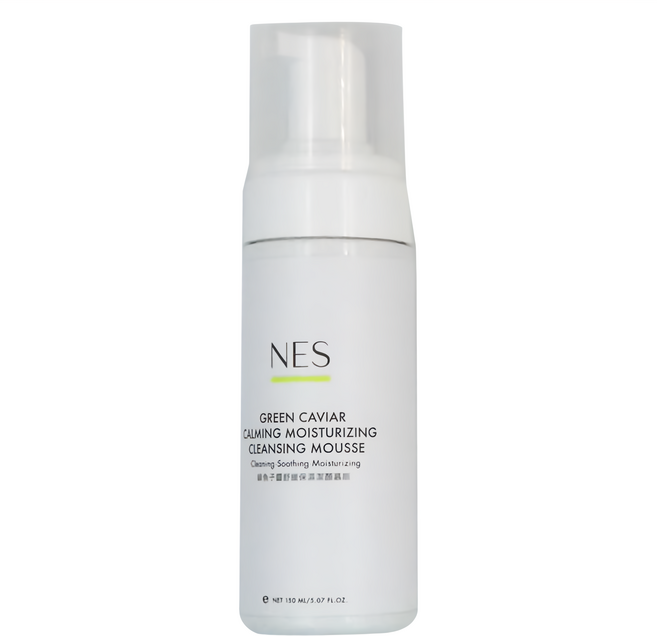 NES cosmetics 恩藝偲 綠魚子醬舒緩保濕潔顏慕斯, 150ml, 1瓶