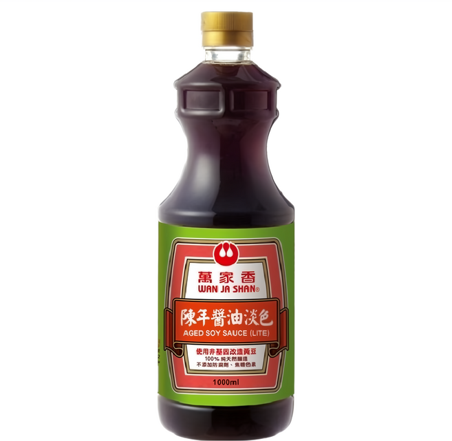 萬家香 陳年淡色醬油, 1L, 1瓶