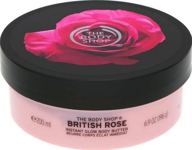 THE BODY SHOP 美體小舖 修護身體滋養霜 玫瑰, 200ml, 1罐