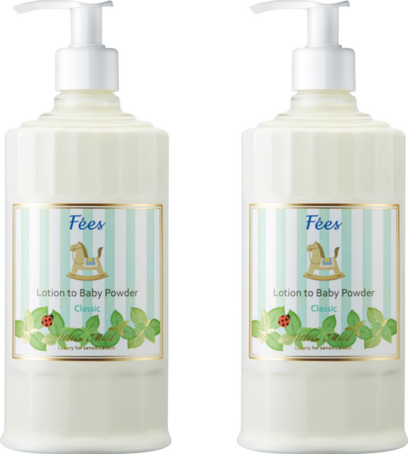 Fees BEBE 嬰兒爽身乳液 經典香, 300ml, 2瓶
