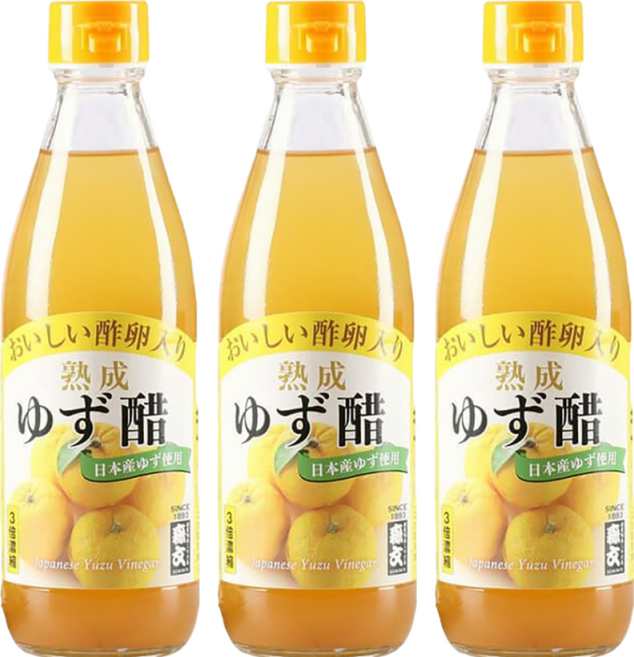 MORIBUN 森文釀造 柚子風味果醋飲料 3倍濃縮, 360ml, 3瓶