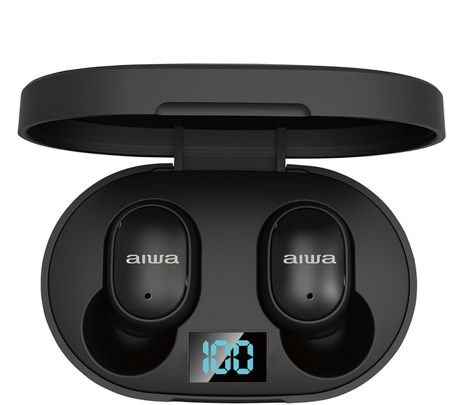 aiwa 愛華 Wireless 入耳式 耳機 防水 內建麥克風 4H Playtime 黑色 AT-X80T