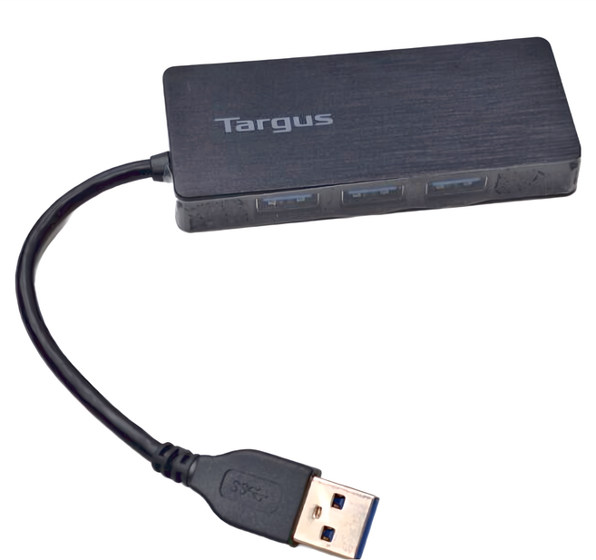 Targus ACH154AP USB3.0 4端口集線器, 1個, Clear