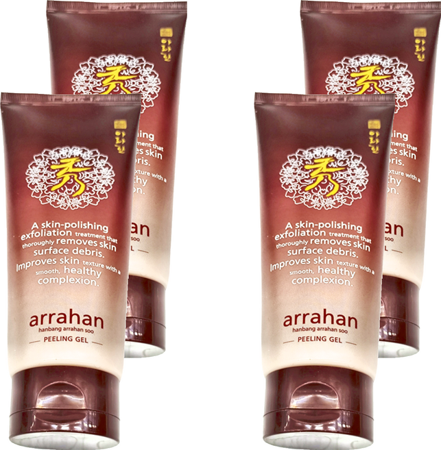 ARRAHAN 秀 檸檬煥白去角質凝膠, 180ml, 4件