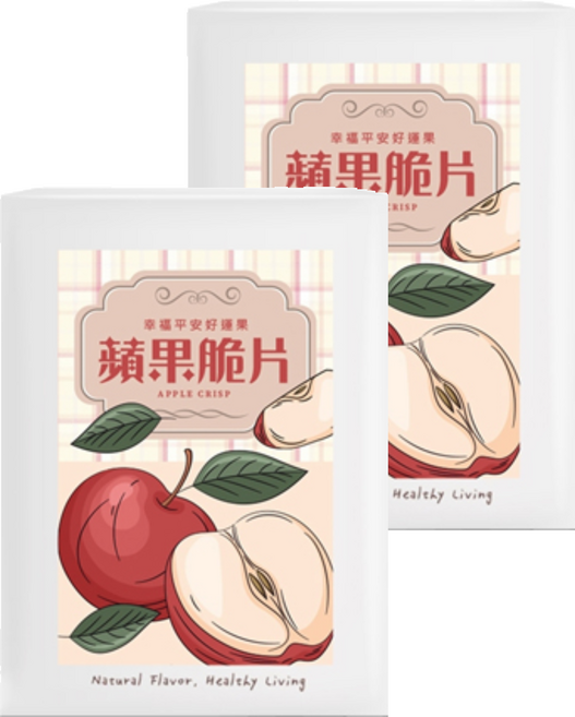 Cammie 佳美 蘋果脆片 素食可食, 50g, 2盒