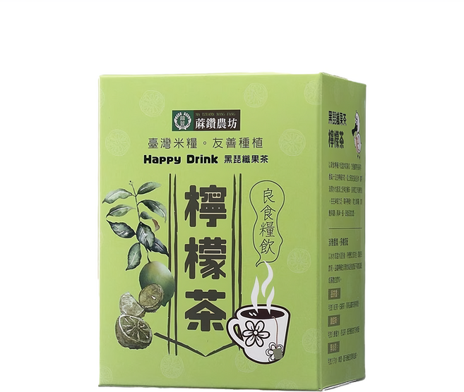 蔴鑽農坊 黑琵檸檬茶, 3g, 15包, 1盒