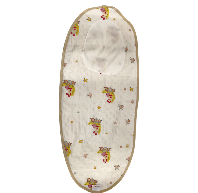 Qbibiya 萌趣豆豆毯純棉肚圍 尺寸35 x 80 cm 0歲以上適用