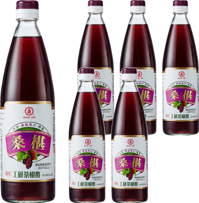 KONG YEN 工研 益壽多桑椹健康酢, 590ml, 6瓶