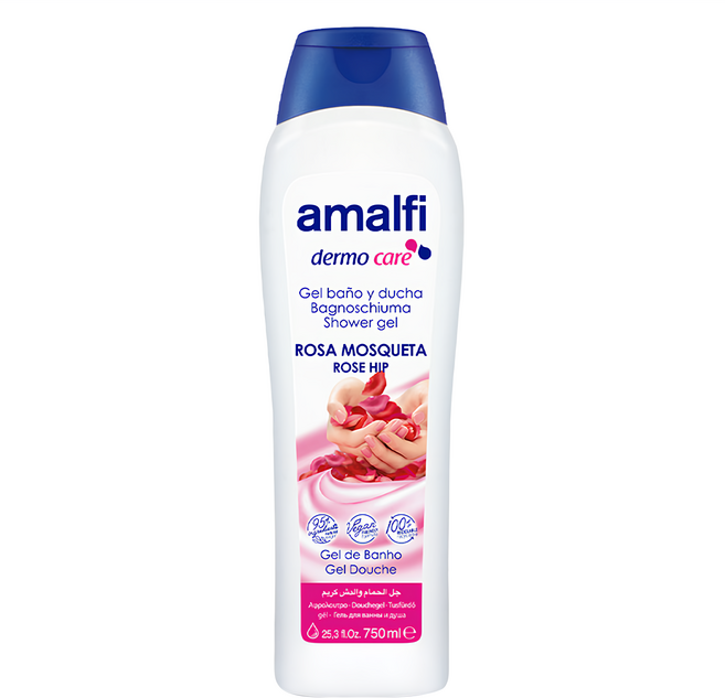 ROMAR amalfi 玫瑰淨白嫩膚沐浴露, 750ml, 1瓶