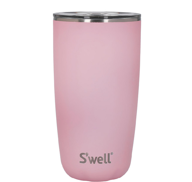 S'well Tumbler 不鏽鋼滑蓋保溫杯, 櫻花粉, 1個, 530ml