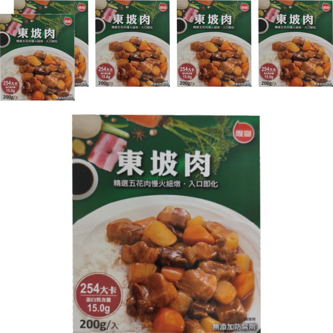 聯夏 東坡肉調理包, 6盒