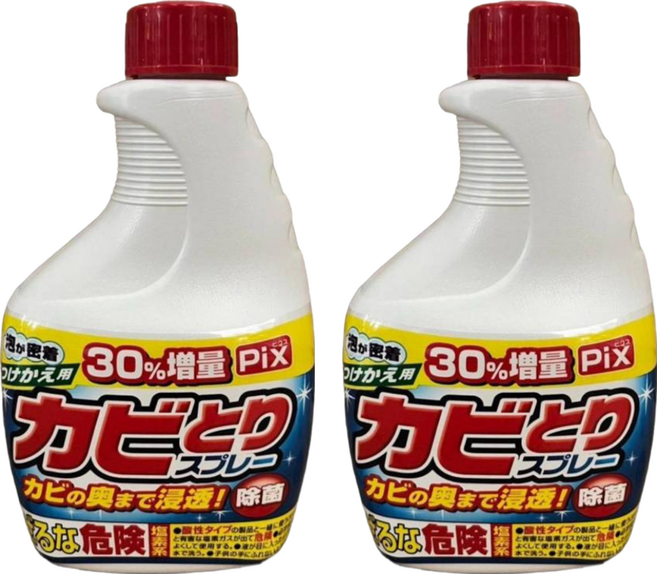 Lion Chemical 獅子化學 Pix 浴廁用泡沫清潔噴霧 大容量補充瓶, 520g, 2瓶
