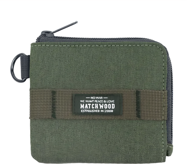 Matchwood Zip拉鍊短夾 尼龍帆布 YKK拉鍊